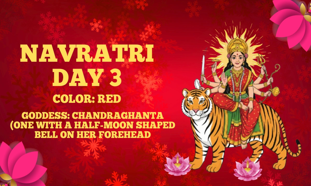 Chandraghanta (One with a half-moon shaped bell on her forehead) – Day 3 of Navratri