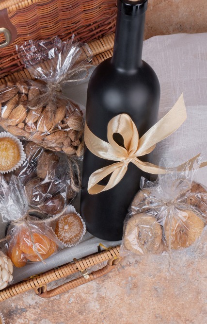 festive hamper with sweets and namkeen